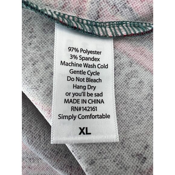 LuLaRoe Cassie Pencil Skirt Red Green Purple Triangle Geometric Print Women's XL - Picture 5 of 9